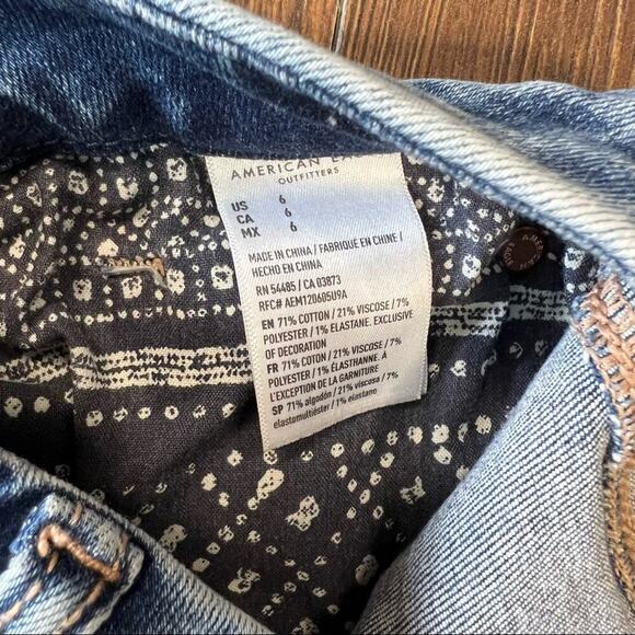 American Eagle curvy high-rise Shortie SZ 6 - Picture 4 of 5